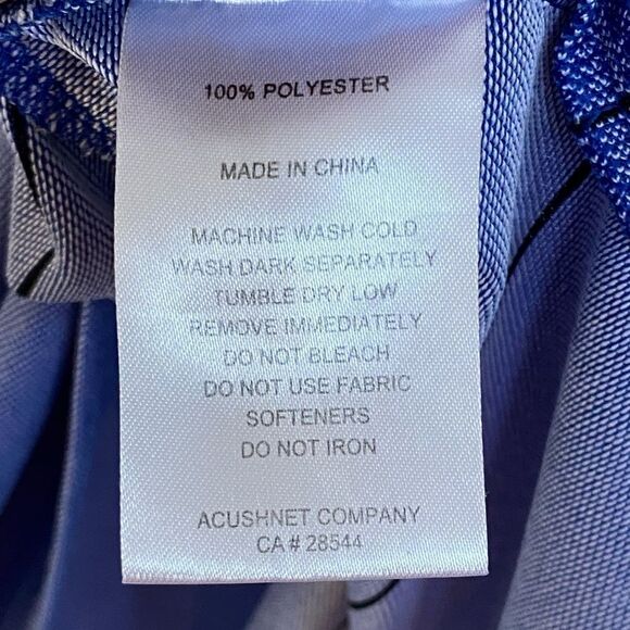 FOOTJOY Blue Black Striped Pullover Golf Short Sleeve Polo Shirt, Sz M - Picture 6 of 8